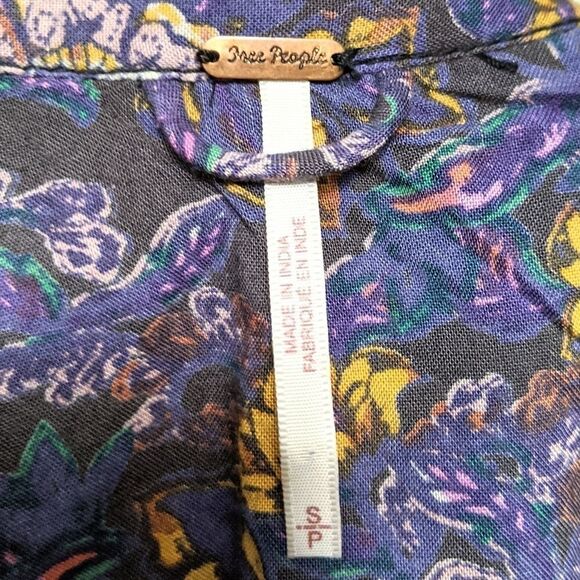 FREE PEOPLE Paisley Balloon Sleeve Jacket S - Picture 6 of 10